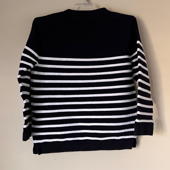 Zara dark blue and white striped knit sweater for boy. Size 6 - Picture 5 of 5